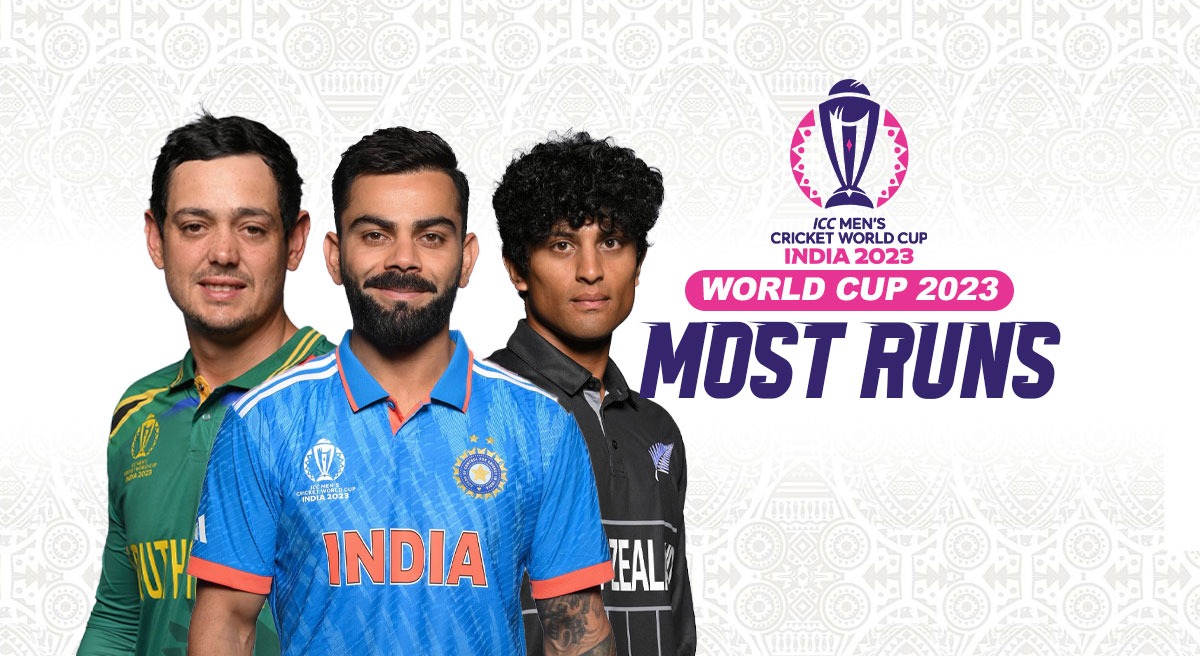 Top 3 Cricketers: Virat Kohli Leads, with Quinton de Kock and Rachin Ravindra Close Behind