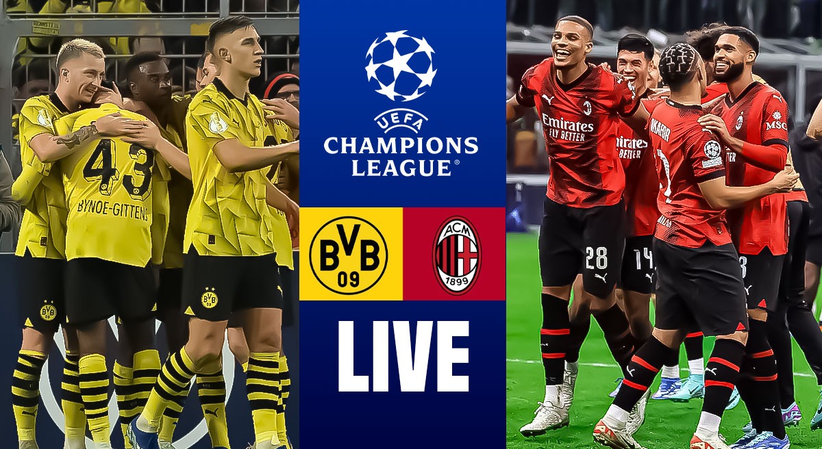 AC Milan takes on Borussia Dortmund in a Live Showdown: 1:30 AM IST Kick Off