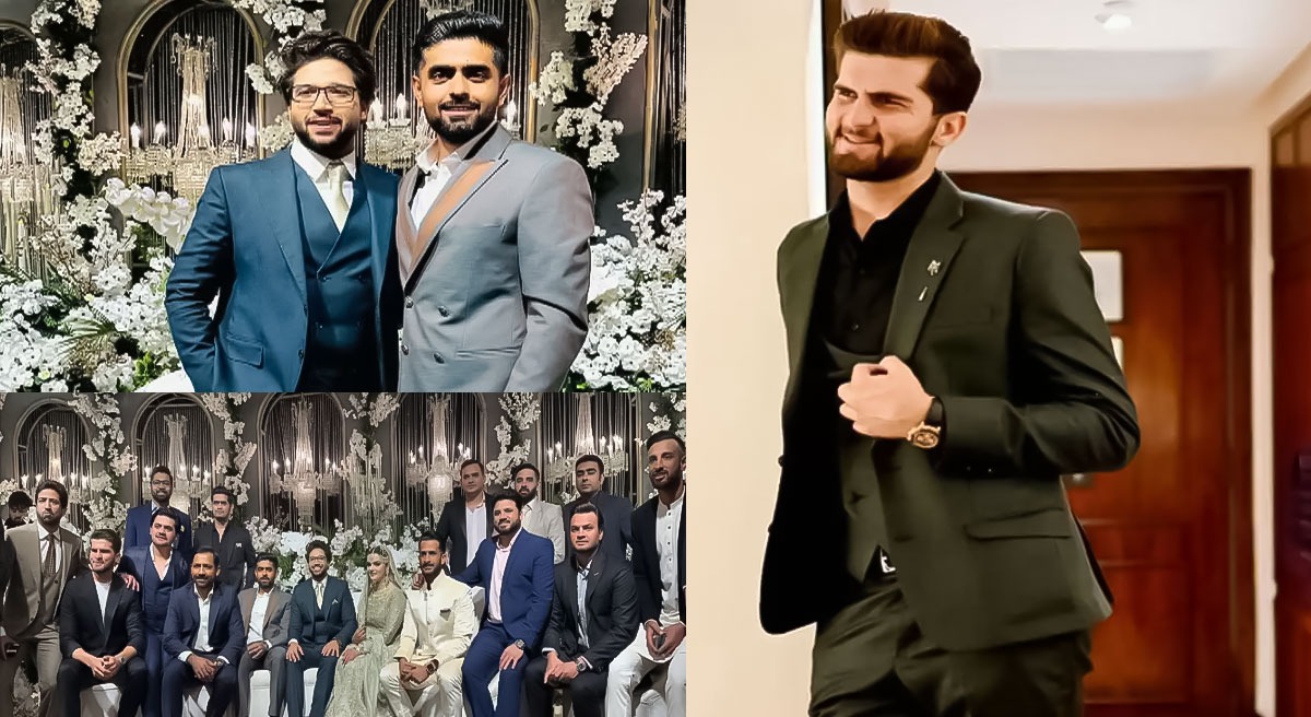 Dynamic Duo Shaheen Afridi & Babar Azam steal the show at Imam-ul Haq’s wedding reception