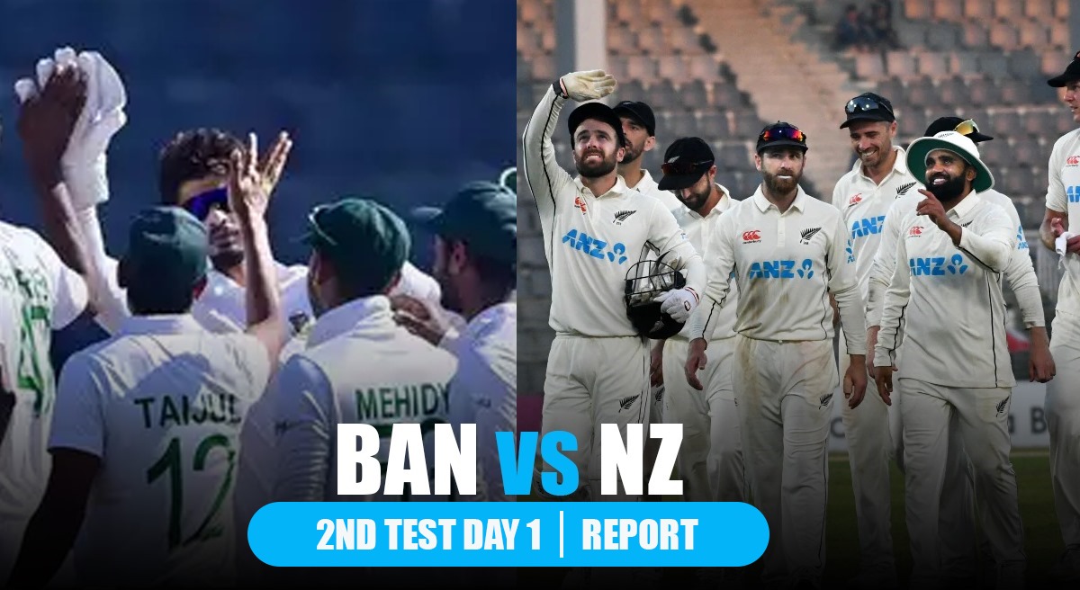 Day 1: Bangladesh and New Zealand shaken by spin web